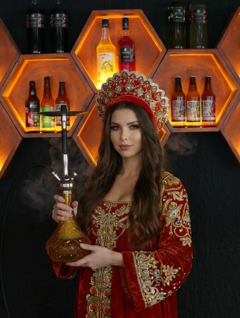 Фирменная подача парового коктейля